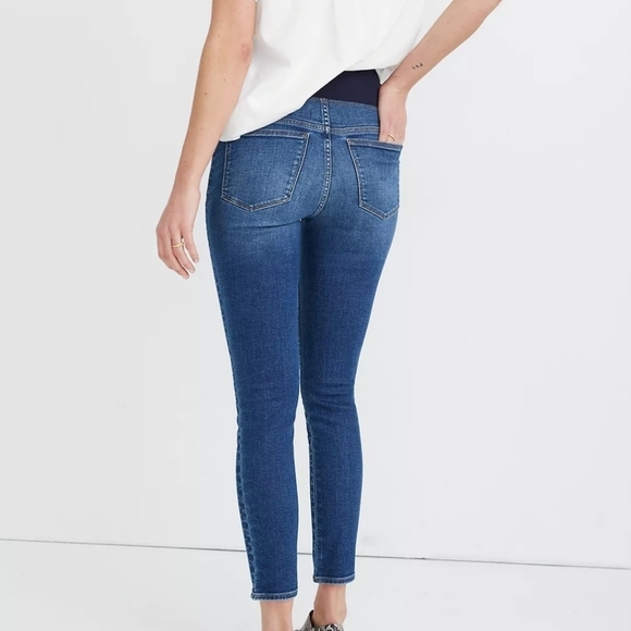 Madewell Maternity Over-the-Belly Skinny Crop Jeans - Picture 3 of 14